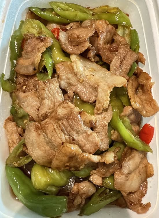自贡小炒肉 Stir Fried Salted Pork Slice with Mixed Vegetable